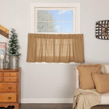 Burlap Natural Tier Curtains 24"-Lange General Store