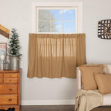 Burlap Natural Tier Curtains 36"-Lange General Store