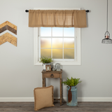 Burlap Natural Valance-Lange General Store