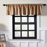 Burlap Natural Valance-Lange General Store