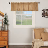 Burlap Natural Valance-Lange General Store