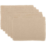 Burlap Vintage Tan Placemats - Set of 6-Lange General Store