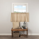 Burlap Vintage Tier Curtains 24"-Lange General Store