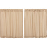 Burlap Vintage Tier Curtains 36"-Lange General Store