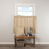 Burlap Vintage Tier Curtains 36"-Lange General Store