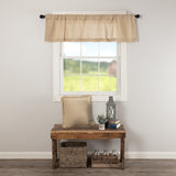 Burlap Vintage Valance-Lange General Store