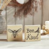 Buzzy Bees Bee Kind Block Sign Set Of 2-Lange General Store