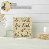 Buzzy Bees Bee Sweet, Bee Kind, or Bee Leavin! Block Sign-Lange General Store
