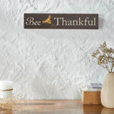 Buzzy Bees Bee Thankful Grey Wall Sign-Lange General Store