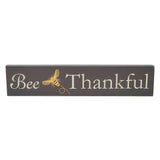 Buzzy Bees Bee Thankful Grey Wall Sign-Lange General Store