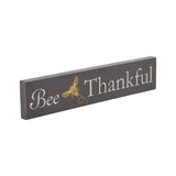 Buzzy Bees Bee Thankful Grey Wall Sign-Lange General Store