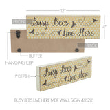 Buzzy Bees Busy Bees Live Here Wall Sign-Lange General Store