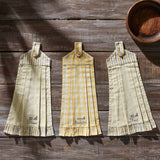 Buzzy Bees Button Loop Tea Towel Set of 3-Lange General Store