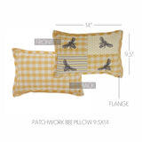 Buzzy Bees Patchwork Bee Pillow-Lange General Store