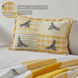 Buzzy Bees Patchwork Bee Pillow-Lange General Store