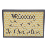 Buzzy Bees Welcome To Our Hive Framed Wall Sign-Lange General Store