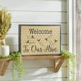 Buzzy Bees Welcome To Our Hive Framed Wall Sign-Lange General Store