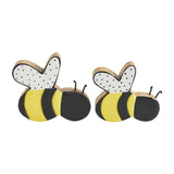 Buzzy Bees Wooden Painted Bees Set of 2-Lange General Store