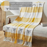 Buzzy Bees Woven Throw-Lange General Store