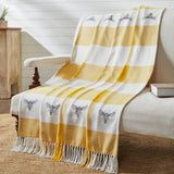 Buzzy Bees Woven Throw-Lange General Store