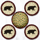 Cabin Bear Braided Coaster Set-Lange General Store