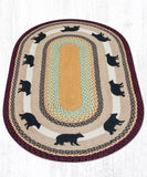 Cabin Bear Braided Rug Collection-Lange General Store