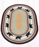 Cabin Bear Braided Rug Collection-Lange General Store