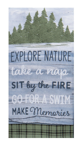 Cabin Life Rules Terry Towel-Lange General Store