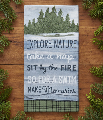Cabin Life Rules Terry Towel-Lange General Store