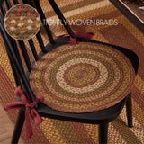 Cabin Patch Braided Chair Pad-Lange General Store