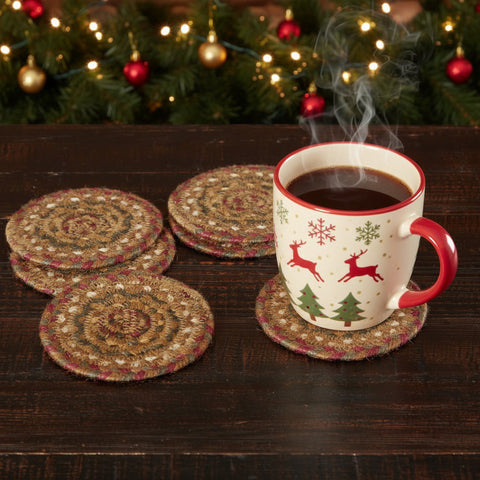 Tea Cabin Braided Coasters-Lange General Store