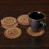 Cabin Patch Braided Coasters-Lange General Store