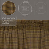 Tea Cabin Green Plaid Blackout Panel Curtain-Lange General Store