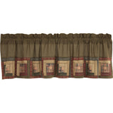 Tea Cabin Patchwork Valance-Lange General Store