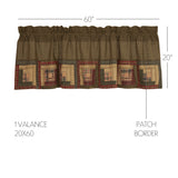 Cabin Patch Patchwork Valance