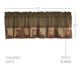 Cabin Patch Patchwork Valance