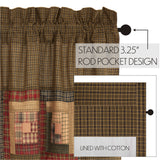 Cabin Patch Patchwork Valance