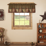 Tea Cabin Patchwork Valance-Lange General Store