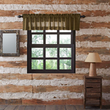 Tea Cabin Plaid Valance-Lange General Store