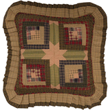 Cabin Patch Quilted Pillow-Lange General Store
