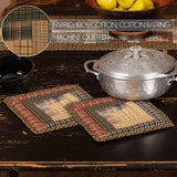 Cabin Patchwork Pot Holders Set of 2