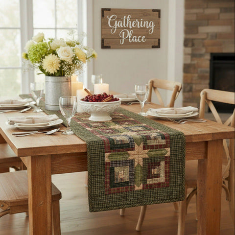 Cabin Patchwork Table Runners-Lange General Store
