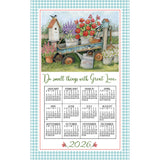 Calendar Towel 2026 - Blue Wagon-Lange General Store