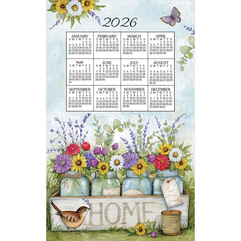 Calendar Towel 2026 - Home Floral-Lange General Store