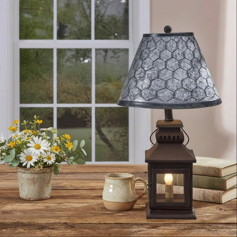 Cambridge Lantern Lamp with Roost Shade-Lange General Store