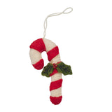 Candy Cane Felt Ornament Set of 4-Lange General Store