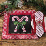 Candy Canes & Snowflakes Placemats-Lange General Store