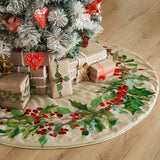 Cardinal Holly Tree Skirt 48