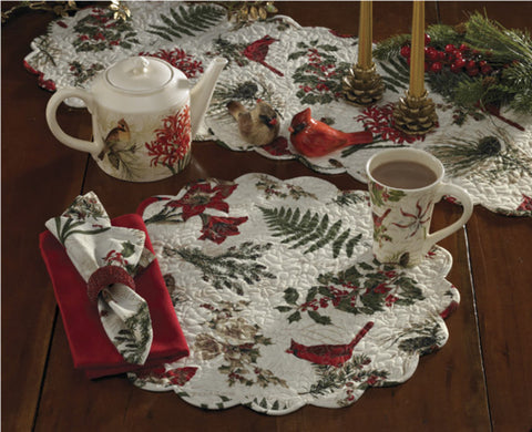 Cardinal Quilted Placemats-Lange General Store