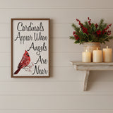 Cardinals Appear When Angels Are Near Sign 18x12-Lange General Store